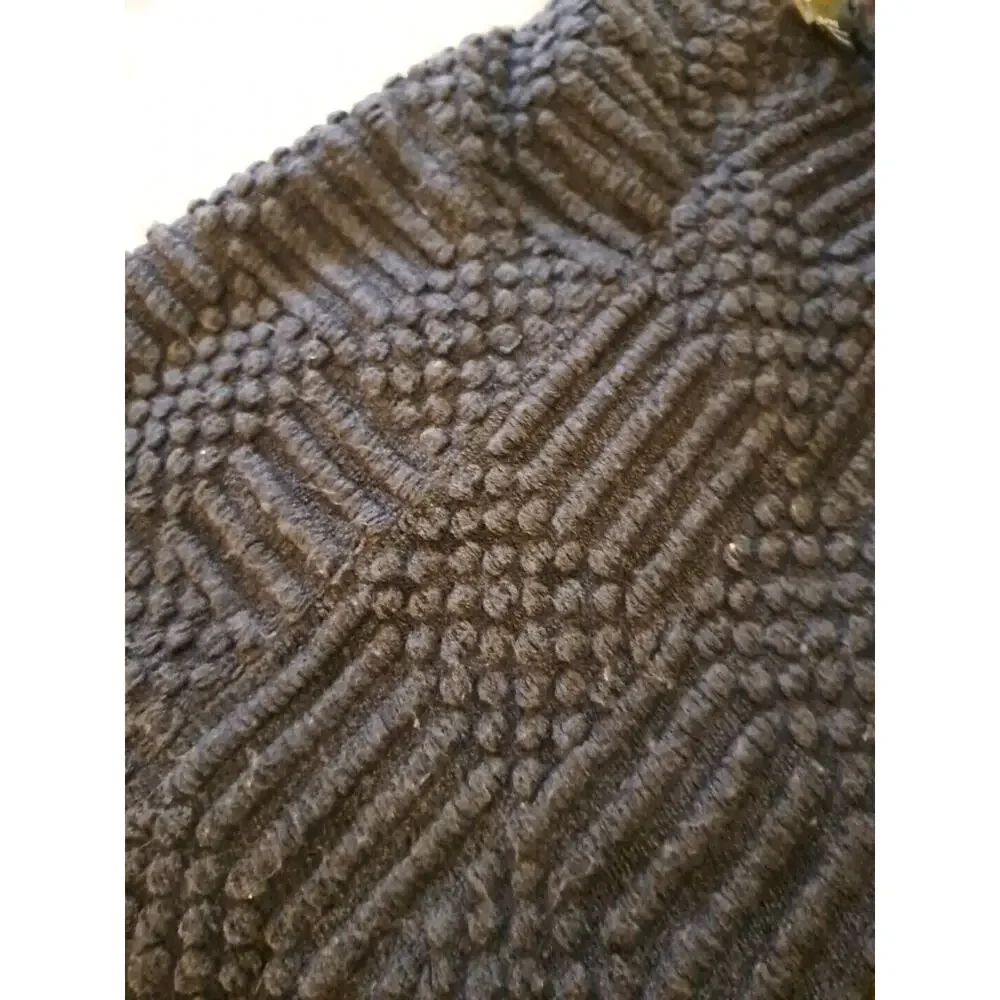 C15 International Concepts Sweater Poncho Size L/XL Navy Blue Geometric - Picture 5 of 6